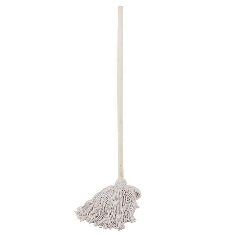 USAN HOME Traditional Wooden Handle Cotton Mop