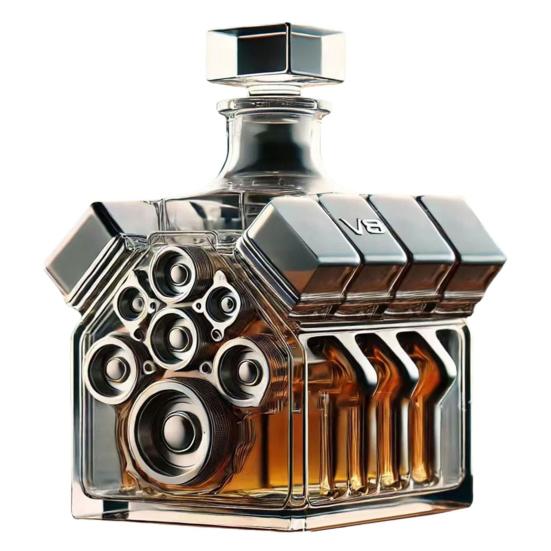 V8 Engines Whisky Bottle Creative Wine Decanter Decoration Personalized Whiskey Bottle Home