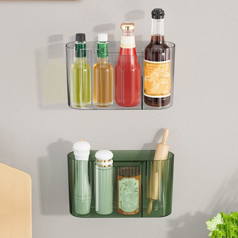 Plastic Cosmetic Storage Box Wall-mounted Space Saving Makeup Organizer Large Capacity Sundries Storage Box Bathroom