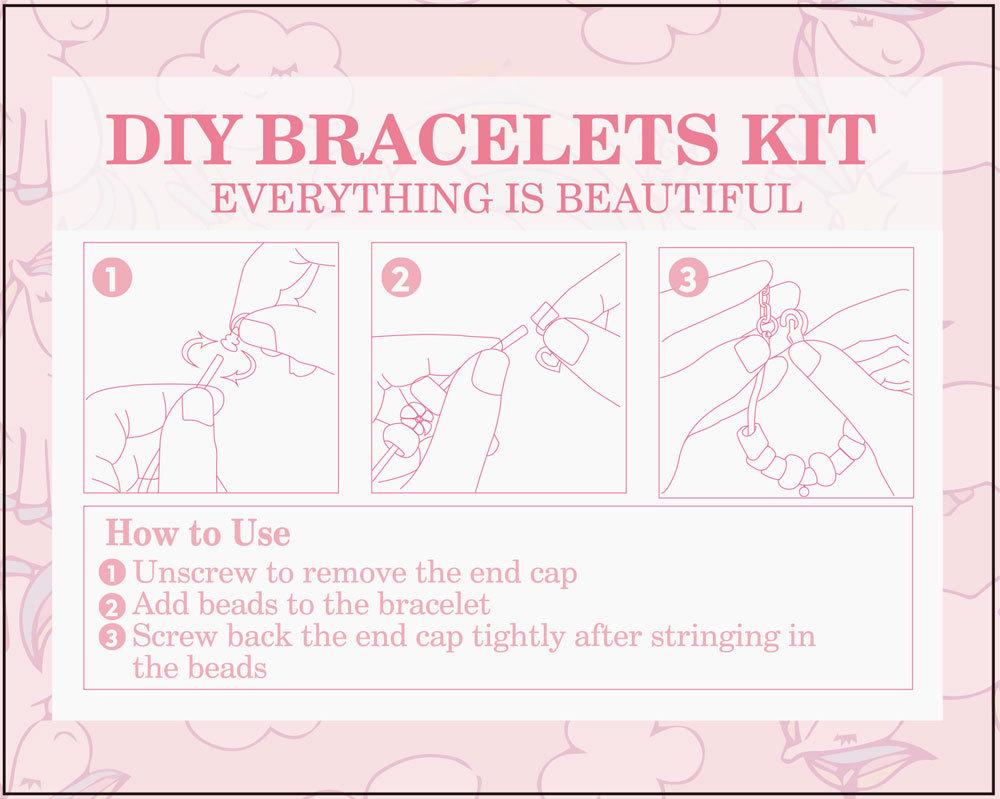 Maida Blue Series DIY Christmas Countdown Calendar Bracelet Gift Set - Dreamy Starry Sky Theme