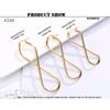European and American Fashion Drop Earrings Unlimited Geometric Number 8 Hoop Ear Rings Golden Woman's Retro Earrings Party Gift