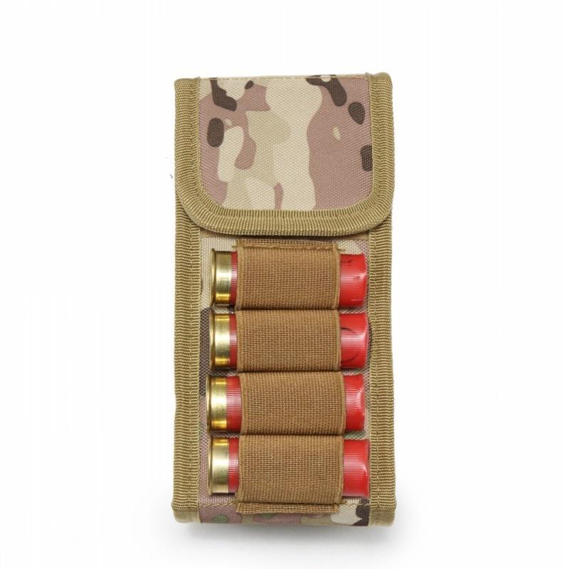 Taktik Molle Dergisi Kılıfı 16 Yuvarlak 12 Ölçer 12GA Cephane Kabukları Tutucu Kartuş Tutucu Askeri Avcılık Airsoft Silah Cephane Çantası