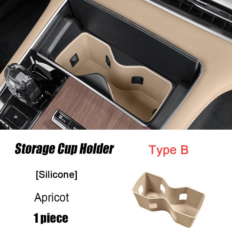 

Для Geely Monjaro Xingyue L 2024 2025 Силиконовый Органайзер для Центральной Консоли Автомобиля Подстаканники Подстаканник Ящик для Хранения Аксессуары 3401