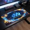 Olympique Lyonnais FC Theme Pattern Mouse Pad, Soccer Logo Design XXL Gaming Desk Mat Non-Slip Computer Mouse Pad