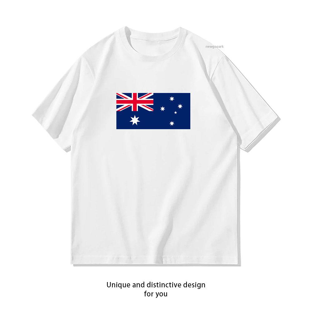 Flag of Australia Tshirt Women Unisex Casual Cotton Graphic T Shirts Creative Streetwear Classic Aesthetic Unisex Adult Tee