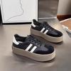 Little White Shoes Women's Platform 2025 Spring and Autumn New Forrest Gump Training Shoes Versatile Casual Board Shoes Muffin Lace-up Single Shoes
