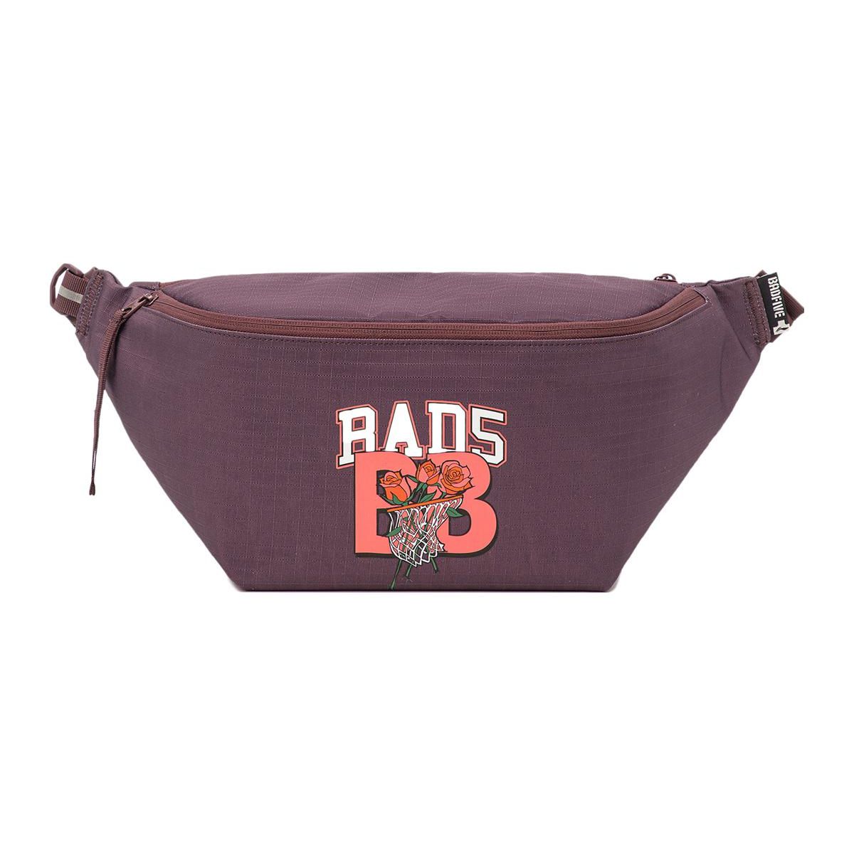 

Li-Ning Letter Print Zipper Closure Polyester Chest Bag Waist Bag Unisex bags Deep-Red ABDT343-2 One Size