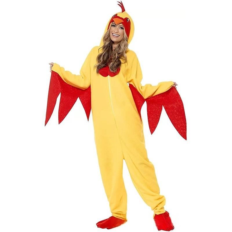 Halloween Chicken Cosplay Costume With Flannel Fabric For Stage Performers