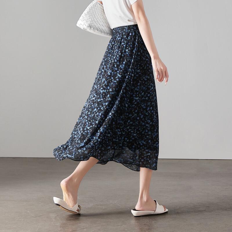 SOFSIL Women's Floral A-Line Midi Skirt