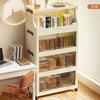 Foldable Plastic Storage Cabinet Bedroom Kitchen Bathroom Multi-Layer Shelf Unit No Assembly Required