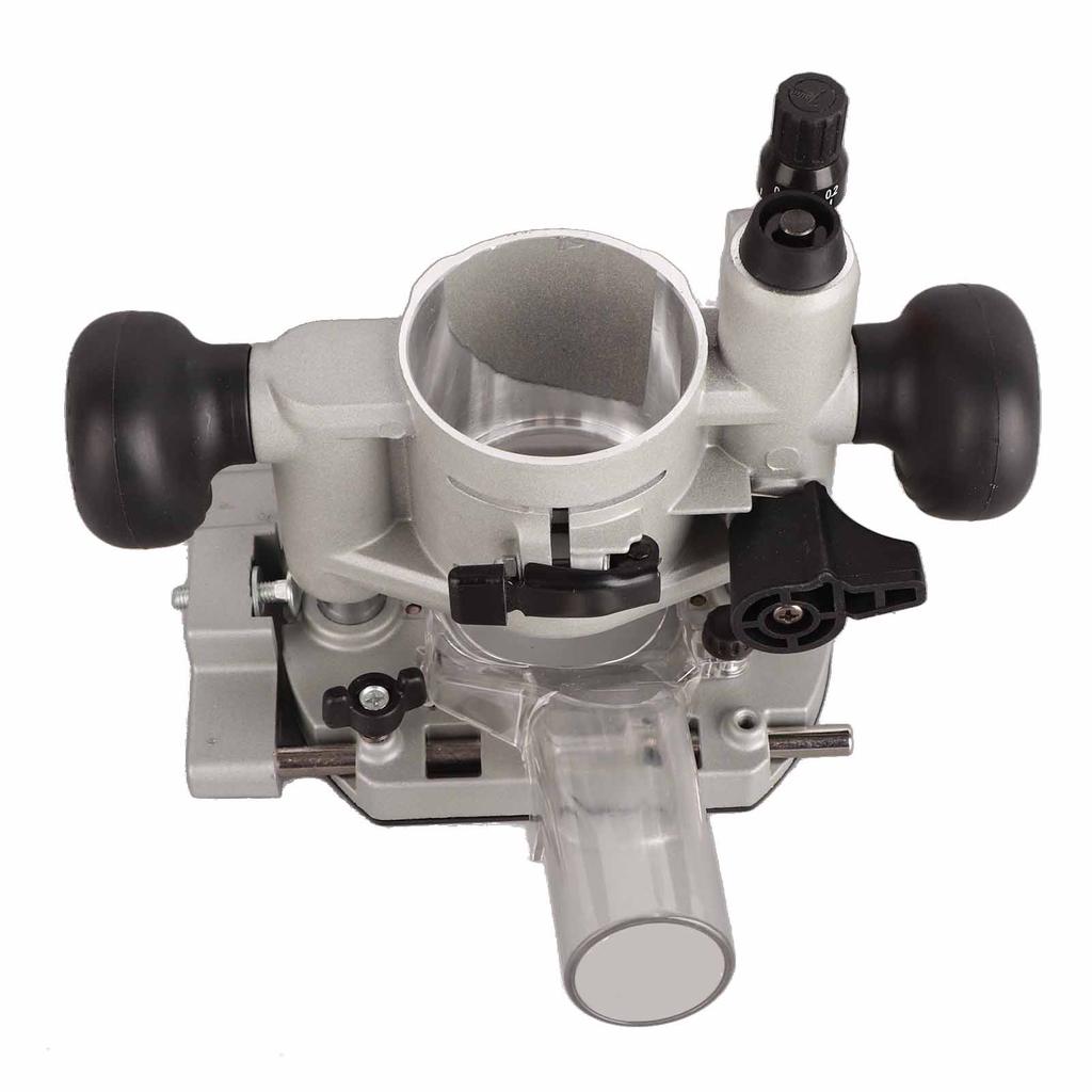 Kompakter Oberfräsen-Tauchfuß-Satz Doppelgriff Trimmmaschine Abdeckung Transparente Schutzabdeckung