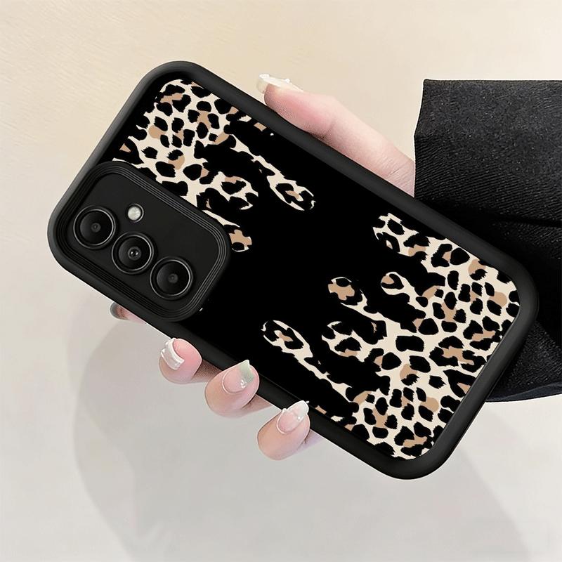 Phone Case for Samsung Galaxy A17 A16 A15 A14 A13 Leopard Print Trend Desgin A56 A36 A26 A55 A35 A25 A54 A34 A24 A53 A33 A23 A07