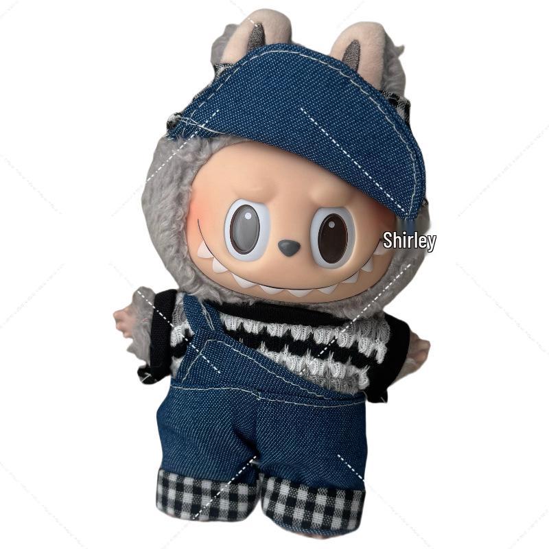 

Labubu Gen 1 & 2 Macaron Charm Dress with Straw Hat Suitable for 17 cm Labubu