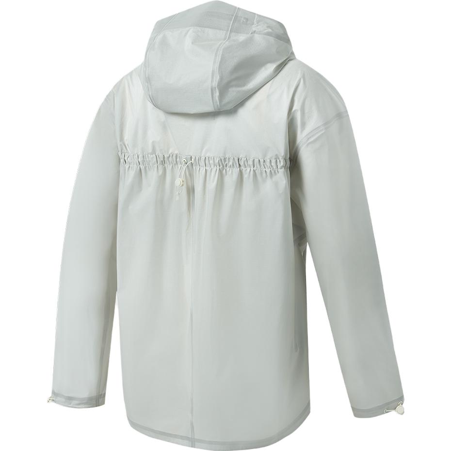 FILA Solid Color Loose Hooded Windbreaker Outdoor Sports Jacket Women Jacket Asparagus-White A11W327705F-IV