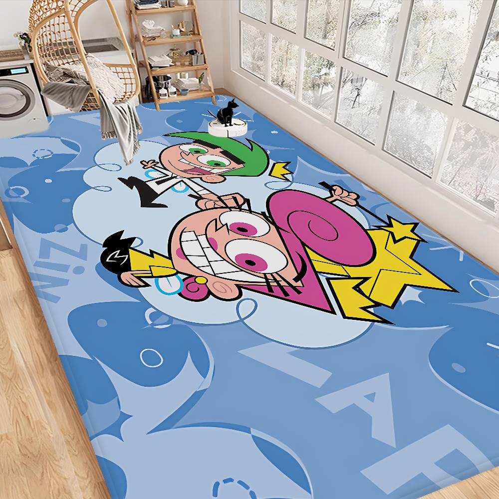 Cartoon The F-Fairly O-OddParents Entrance Door Mat Washable Non-Slip Living Room Sofa Chairs Area Mat Kitchen Welcome Doormat