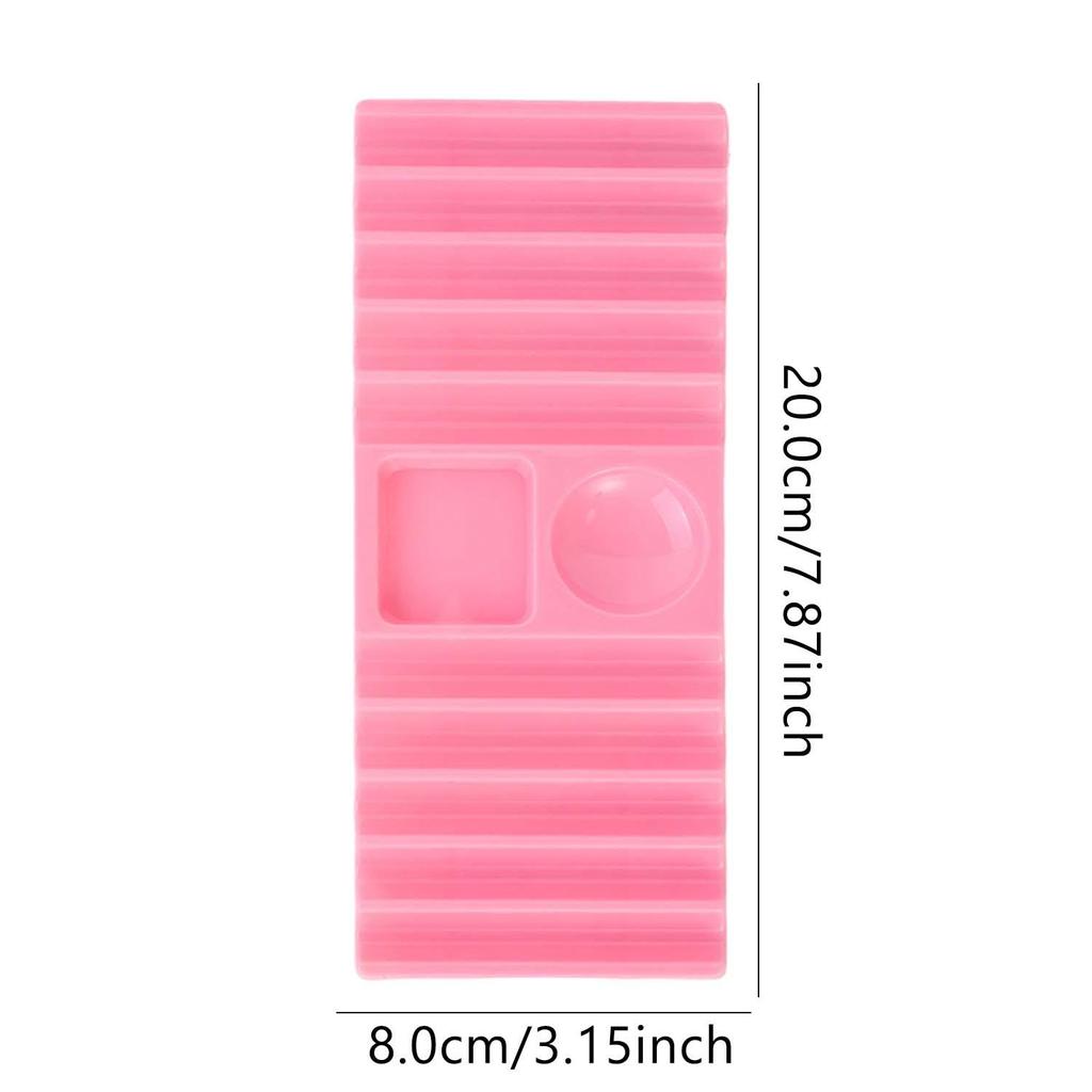Reusable Nail Art Palette with Brush Holder Nail Arts Pen Holder Color Mixing Tray Display Stand Nails Storage Showing Shelf