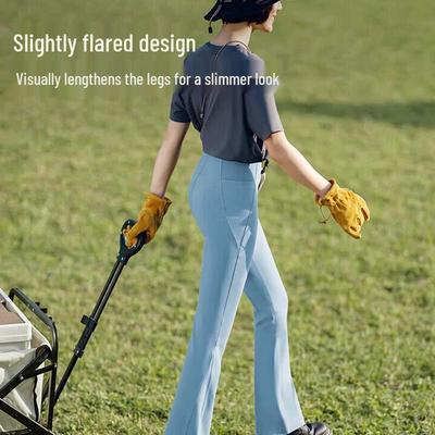 Women's High-Waist UV Protection Cooling Flare Pants CO25424