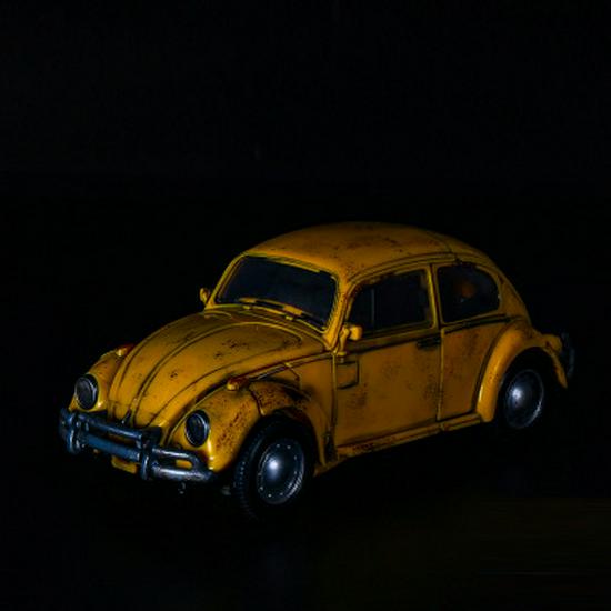 Battle-Damaged Black Mamba Transforming Robot Toy Car Model