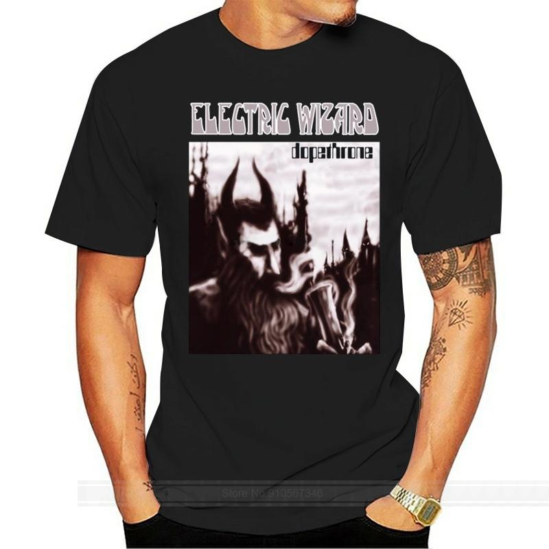 Electric Wizard T Shirt Dopethrone Tops Summer Cool Funny T Shirt cotton tshirt men summer fashion tshirt euro size S