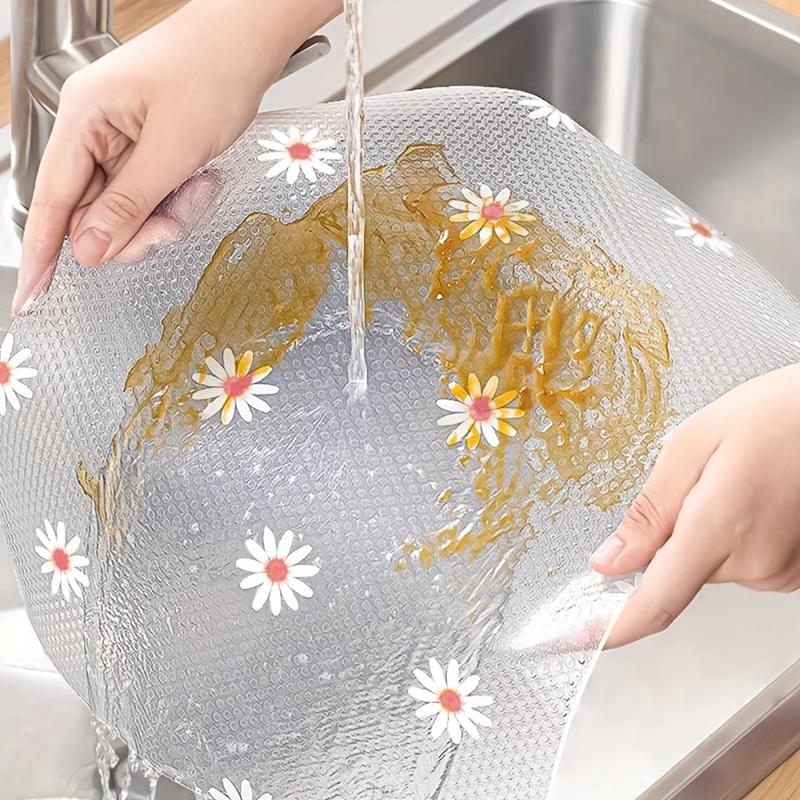 1 Roll Daisy Shelf Liner Kitchen Cabinet Pad Paper Non-Slip Refrigerator Liner Waterproof Fridge Pad Cupboard Mat Drawer Liner