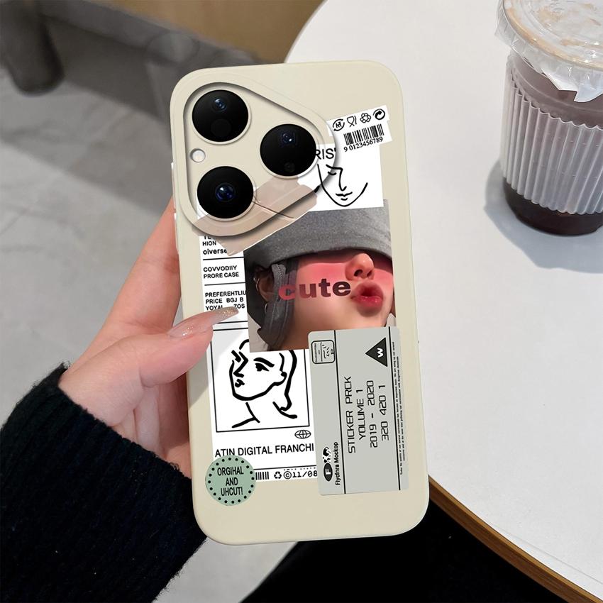 For Huawei Nova Y61 Y70 Y72 Y90 4E 5T 6 7 8 9 SE Pura 80 Pro Phone Case Cool Girls Pattern Screen Protector Anti Slip Shell For Huawei Silicone Casing