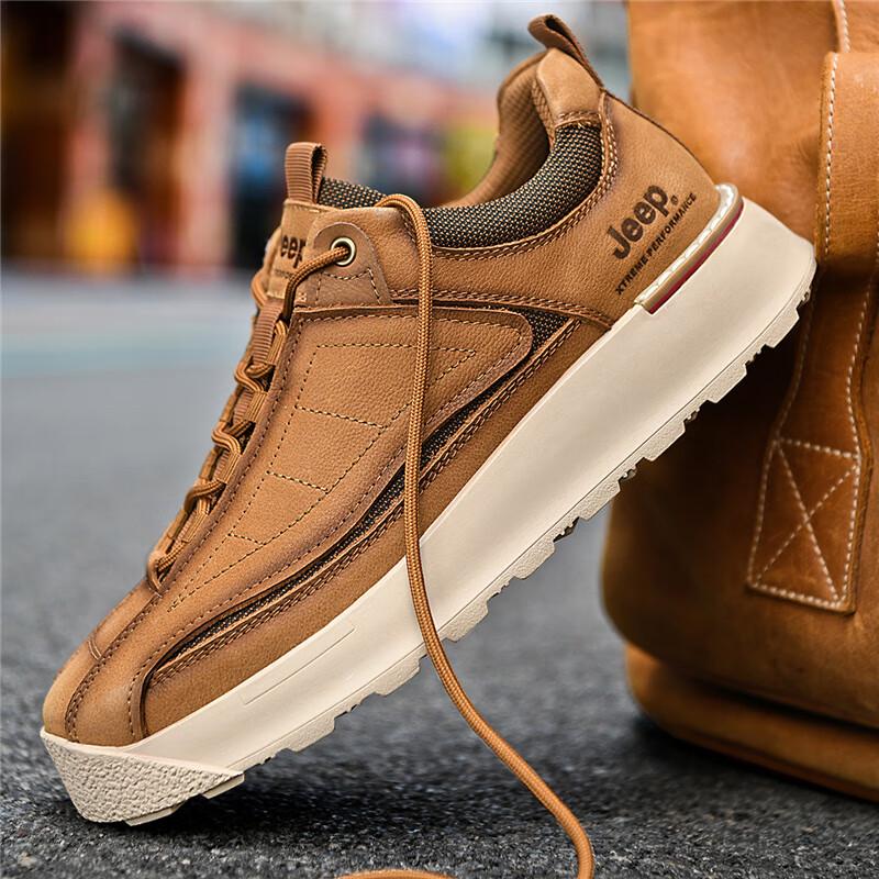 

Jeep Men s Breathable Thick-Sole Casual Sneakers 41