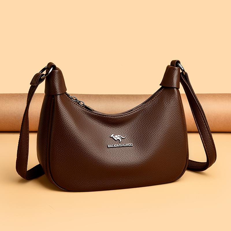 Fashionable Women's Crossbody Bag, Casual Retro Shoulder Bag, Soft Leather Texture, Women's Fashionable Simplicity, European Trend Retro