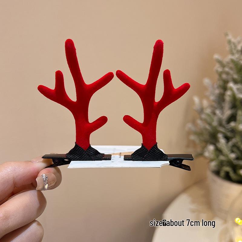 

Mori Style Reindeer Antlers & Ears Hair Clip for Kids: Cute Christmas Headdress Accessory