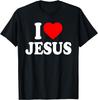 I Love Jesus Heart Graphic T-shirt