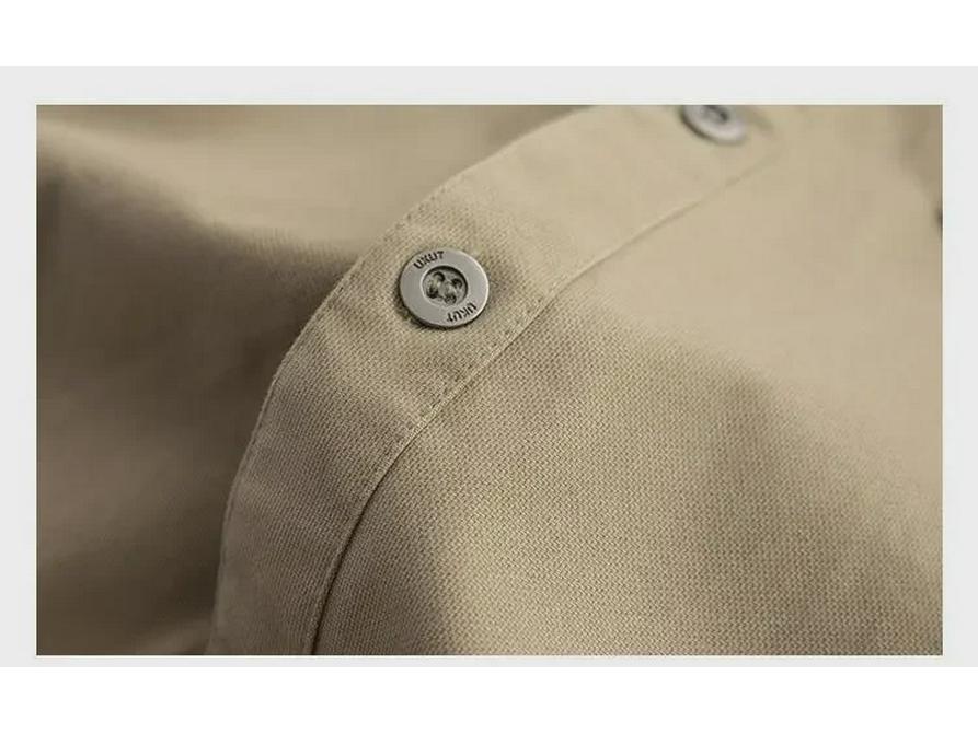 Men's Korean Style Retro Long Sleeve Work Shirt - Trendy, Loose, Versatile, Youth Casual Jacket with Pockets.