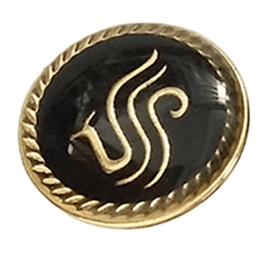 Airport Uniform Buttons Rustproof Metal Buttons Fasteners Airline Crew Buttons for Airline and Ground Crew