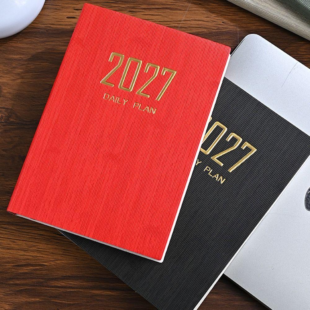A5 2027 Agenda Book with Calendar Diary Weekly Planner New Notebooks School Office Supplies