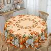 Waterproof And Anti-Dirty Wash Polyester Tablecloth Autumn Pumpkin, Thanksgiving Tablecloth Printed Coffee Table Tablecloth