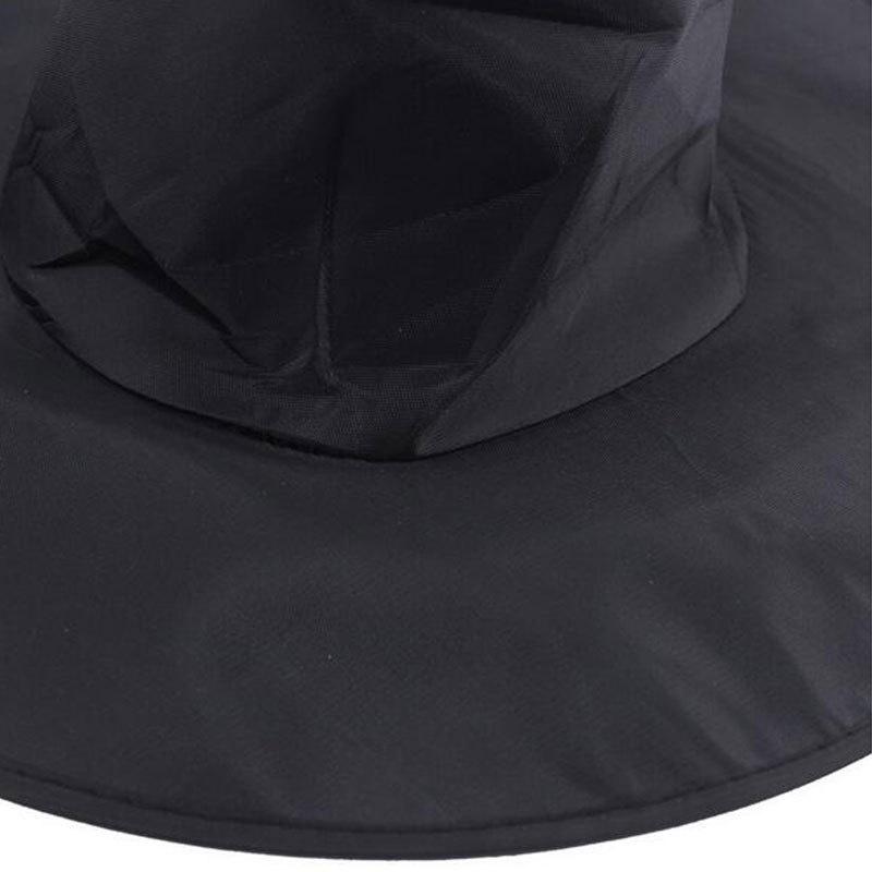 Black Oxford Cloth Wizard Hat For Halloween Costume Magical And Enchanting Witch Hat For Harry Potter Fans L)