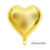 10pcs 10\" Heart Aluminum Foil Balloons Party Wedding Birthday Decor