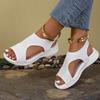 Open Toed Sandals, Women's Summer New Fashionable Plus Size Fish Mouth Fly Woven Set Foot Versatile Sandals