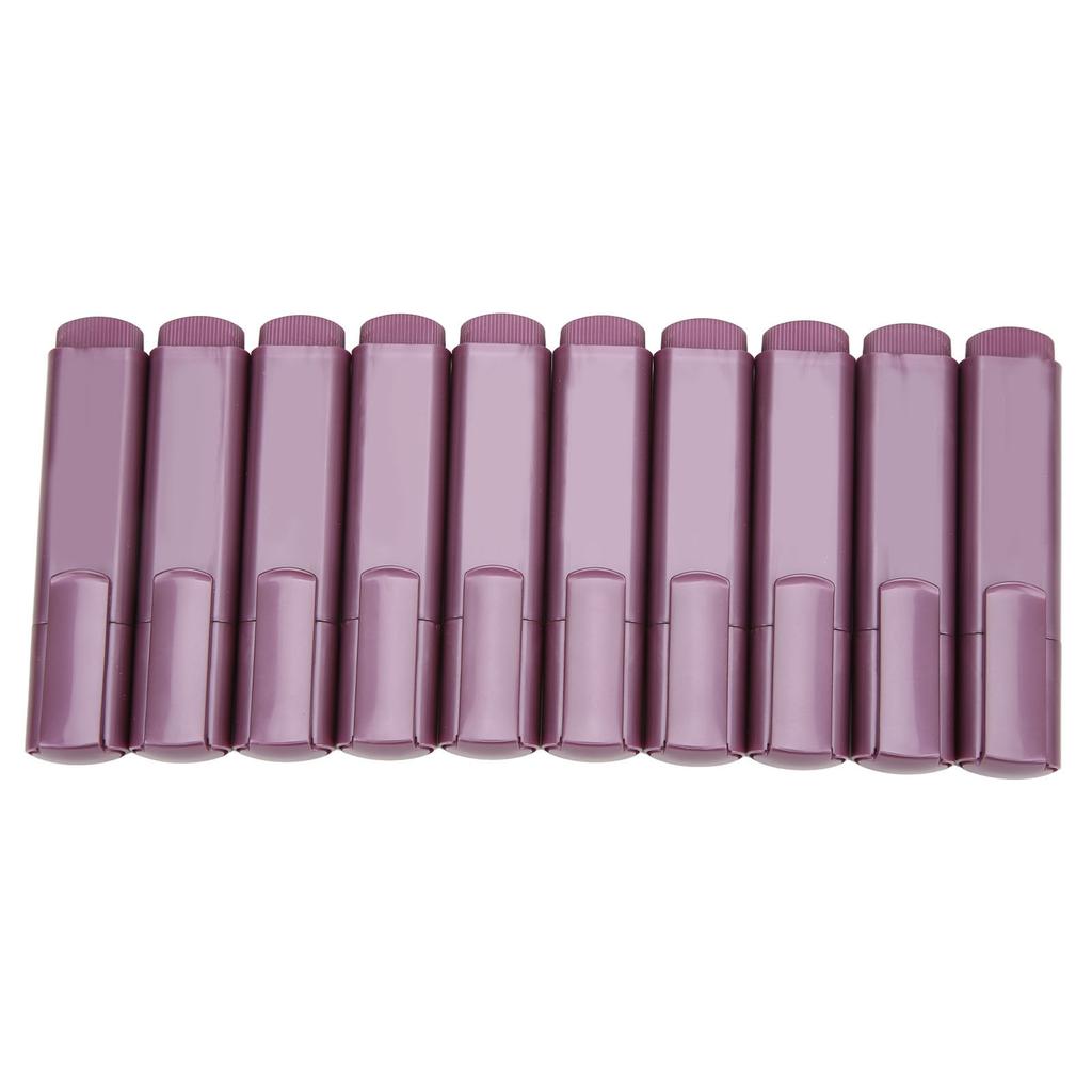 10 Pcs Highlighters Cool Glitter Pastel Metallic Purple Highlighter Unscented Markers for Students