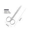 Multi-functional Stainless Steel Beauty Scissors: 10cm/14cm, Straight/Curved Tips, Suitable for Laboratory and Teaching