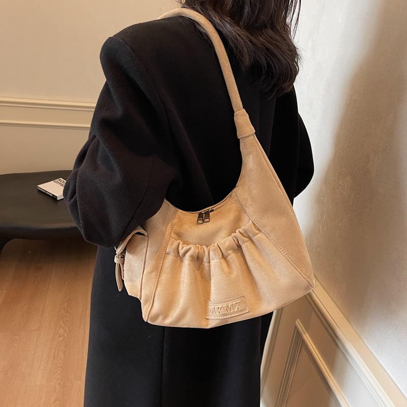 Niche Underarm Bag Women's 2025 New Autumn and Winter Fashion Retro Portable Shoulder Bag Premium Tote Bag
