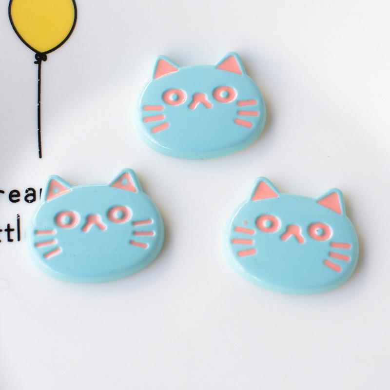 

10Pcs New Cute Cartoon Little Fish, Cat Series Flat Back Ornament Jewelry Bows Accessories