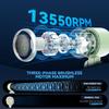Powerful personal air-cooling turbine handheld fan - three-in-one foldable portable fan - all-day battery life - 5 speeds - LED display - Type-C