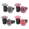 1 Pair Universal Bike Handlebar Plugs Flame Pattern Handlebar Grip End Plugs  Folding Bicycle