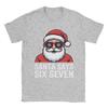 Meme Funny Six Seven Christmas Meme Santa TShirt for Unisex Novelty Cotton Tees Short Sleeve T Shirts Plus Size Tops