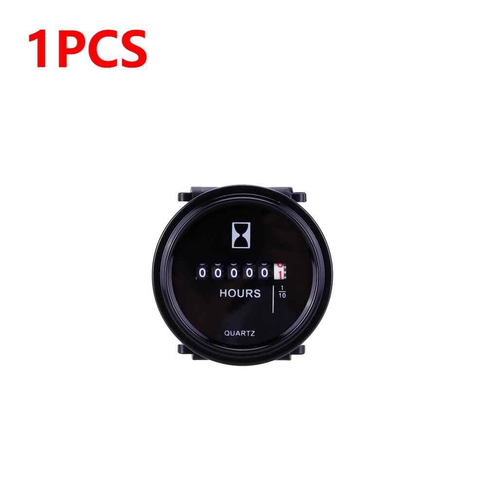 1-5 шт. Моточасы Круглый счетчик времени 6В-80В Кварцевый автомобильный таймер Счетчик часов Датчик для автомобиля Морского судна Трактора Двигателя