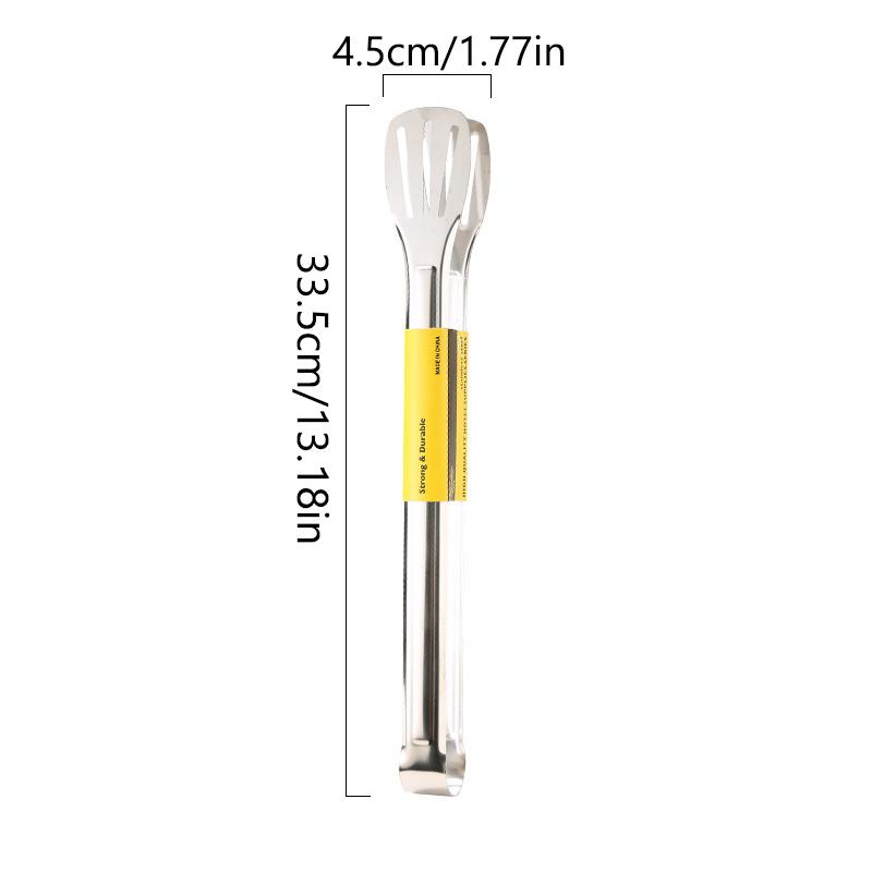 Stainless Steel Food Tongs Barbecue Tongs Desserts Steak Food Serving Clip Tweezers Long BBQ Cooking Tongs Kitchen Utensils
