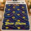Flannel BlanketMr. Men & Little Miss Custom Name Text Personalized Soft Warm Throw Blanket Home Decor Gift