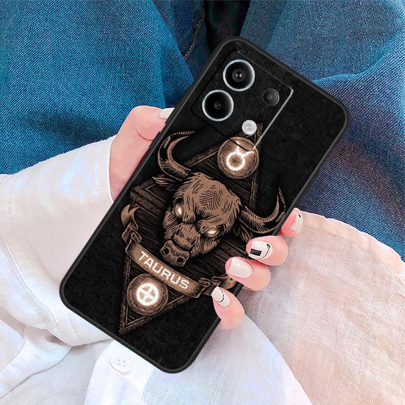 Taurus Bull Cover For Xiaomi Redmi Note 14 13 11 9 10 12 Pro 9S 10S 11S 12S Redmi 14C 10C 12C 13C Case