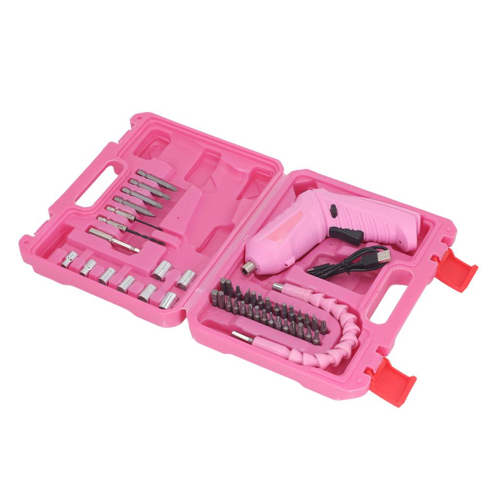 Electric Screwdriver Set CW CCW 180 degrees  Rotatable Folding Rechargeable USB Screw Driver Set with LED