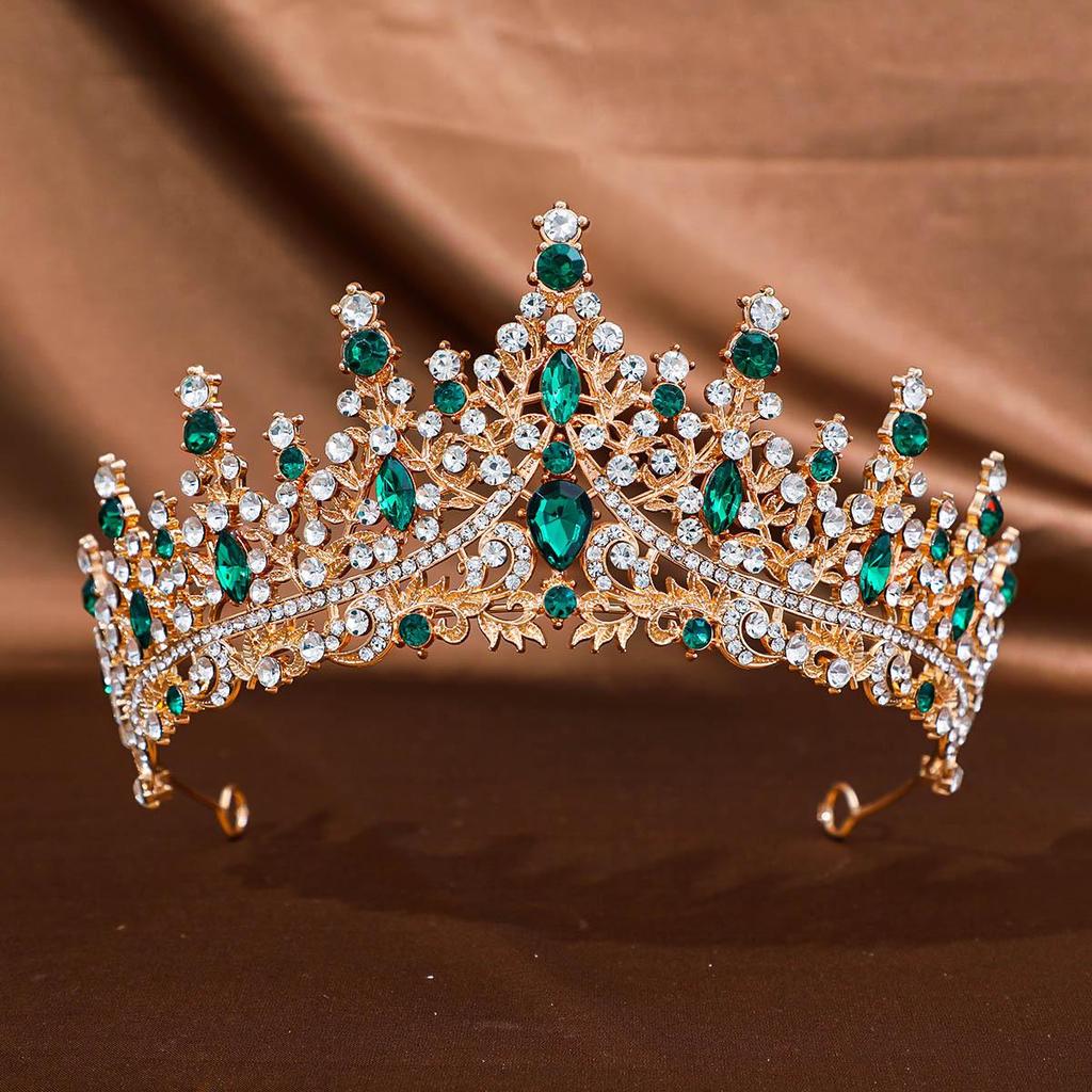 Diadema Corona Nuziale con Strass per Abito da Sera e Servizi Fotografici