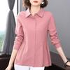 Moda Donna Taglie Forti Primavera e Autunno Camicia Sottile Larga da Donna Camicia a Maniche Lunghe